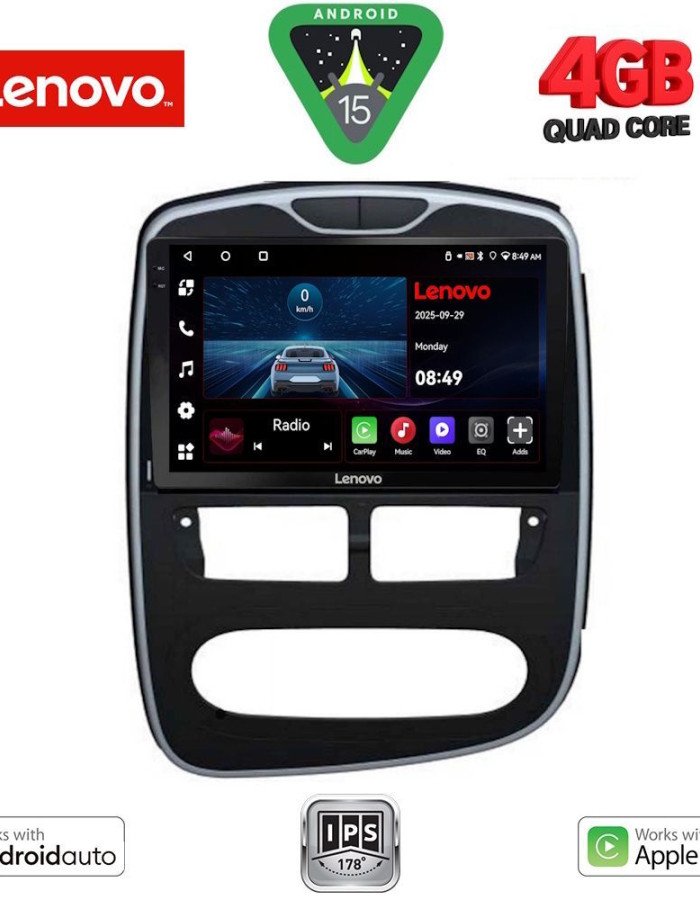 LENOVO LVE 8544_CPAA (10inc) MULTIMEDIA TABLET for RENAULT CLIO mod. 2012-2015