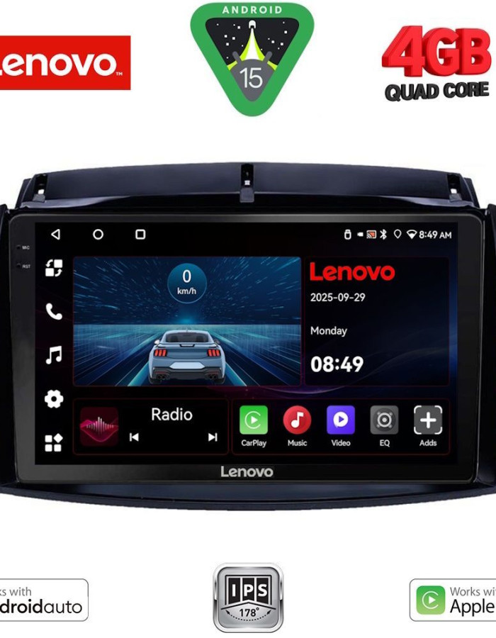 LENOVO LVE 8551_CPAA (9inc) MULTIMEDIA TABLET for RENAULT KOLEOS mod. 2006-2016