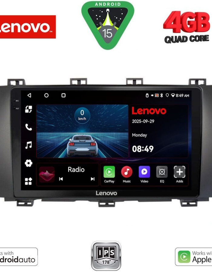LENOVO LVE 8568_CPAA (9inc) MULTIMEDIA TABLET for SEAT ATECA mod. 2017-2026