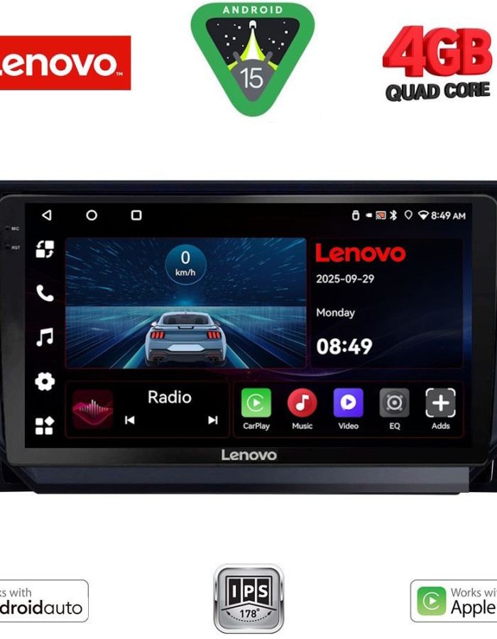 LENOVO LVE 8573_CPAA (9inc) MULTIMEDIA TABLET for SEAT ARONA - IBIZA mod. 2018-2026