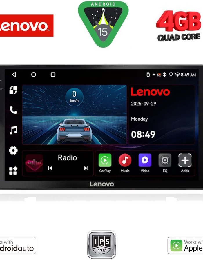 LENOVO LVE 8584_CPAA (10inc) MULTIMEDIA TABLET for SKODA KAROQ - KODIAQ mod. 2016-2024