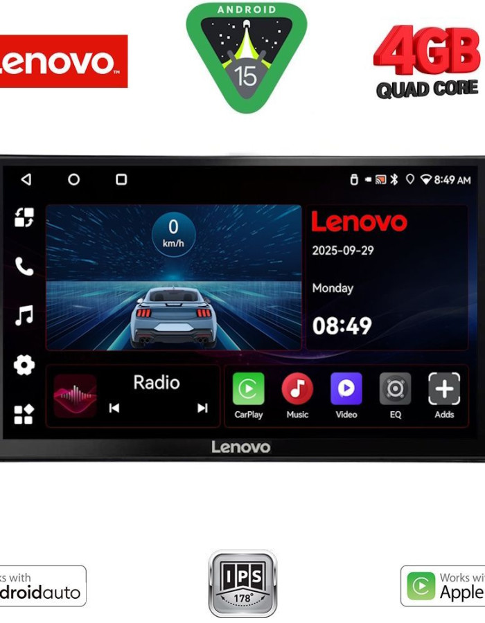 LENOVO LVE 8778_CPAA (10inc) MULTIMEDIA TABLET for TOYOTA LAND CRUISER LC300 mod. 2023-2026