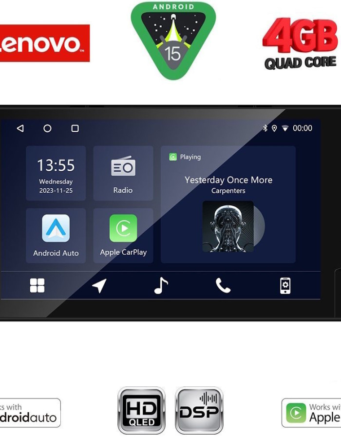 LENOVO LVE 862_CPAA (9'' DECK) MULTIMEDIA for TOYOTA ALL mod. 2019-2026 (230mm)