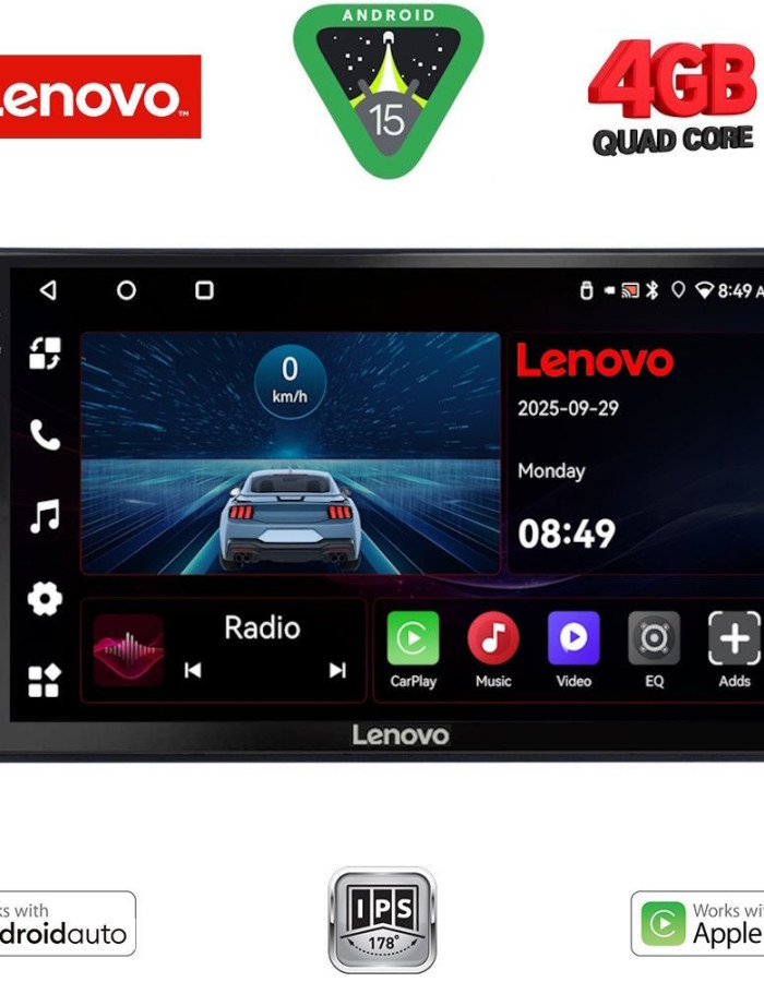 LENOVO LVE 8650_CPAA (9inc) MULTIMEDIA TABLET for SSANGYONG ACTYON - KYRON mod. 2006-2015