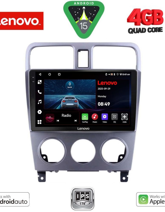 LENOVO LVE 8661_CPAA (9inc) MULTIMEDIA TABLET for SUBARU FORESTER  mod. 2002-2008
