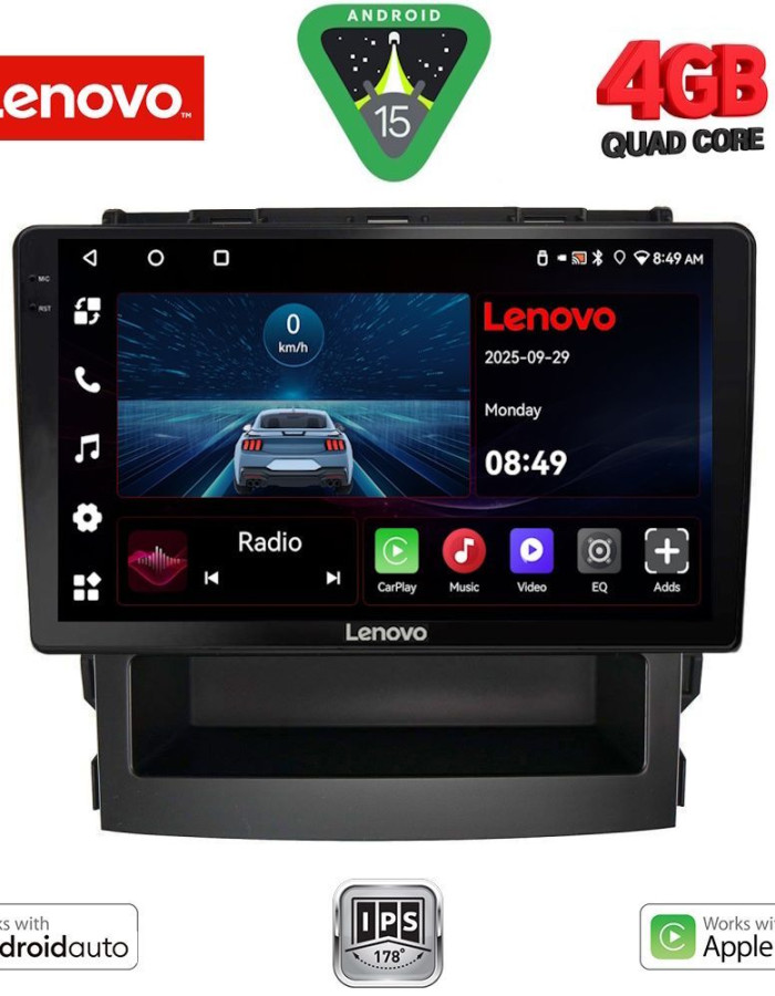 LENOVO LVE 8664_CPAA (9inc) MULTIMEDIA TABLET for SUBARU FORESTER - IMPREZA mod. 2019-2025