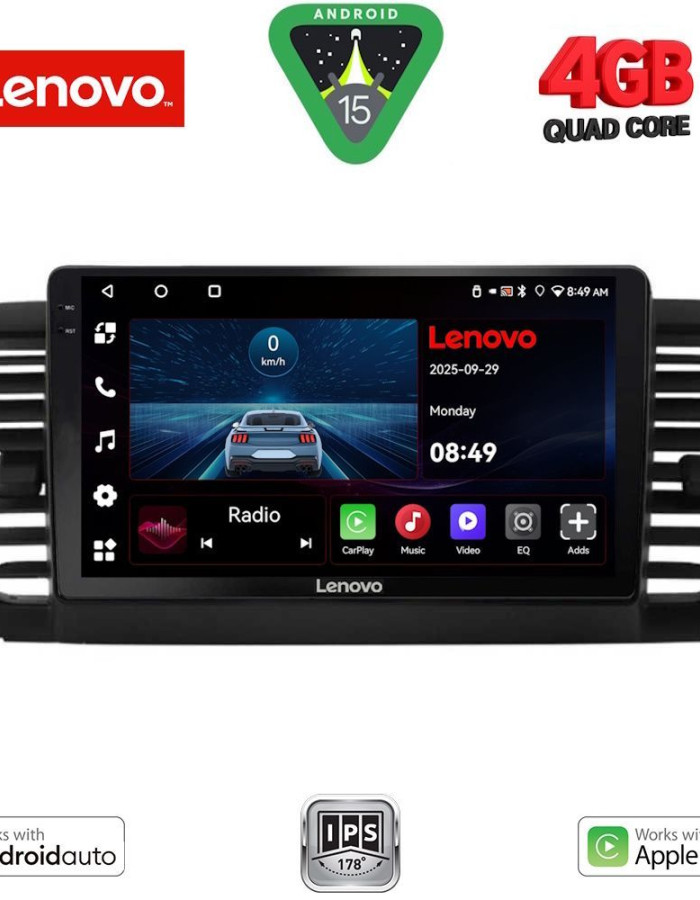 LENOVO LVE 8665_CPAA (9inc) MULTIMEDIA TABLET for SUBARU LEGACY - OUTBACK mod. 2002-2008