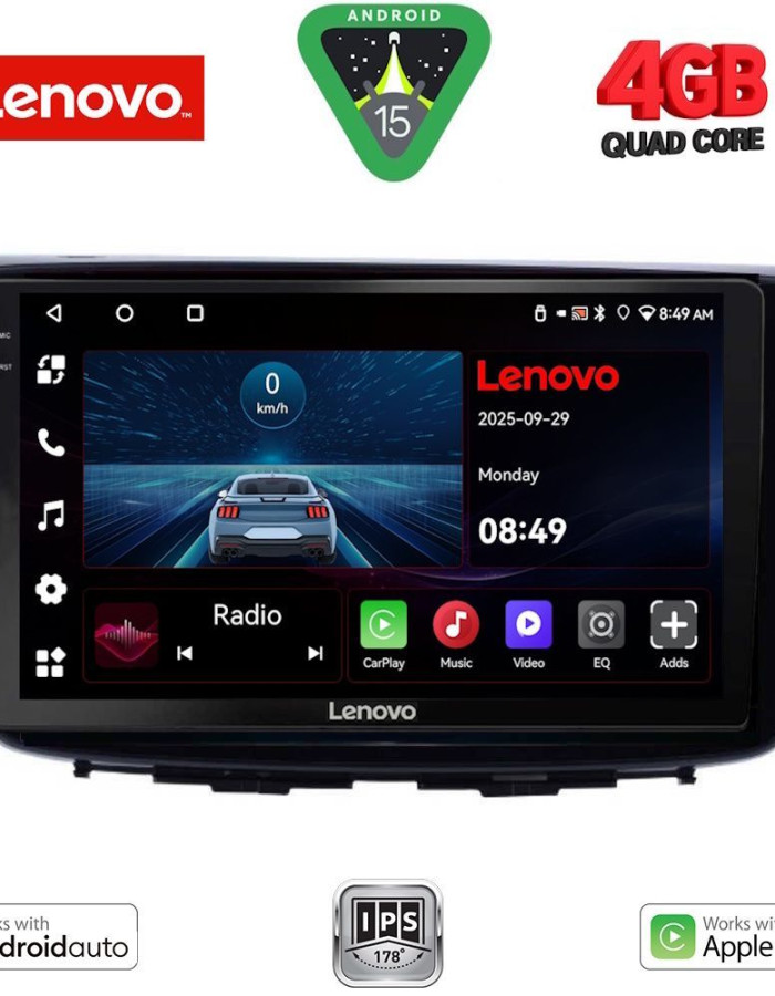 LENOVO LVE 8672_CPAA (9inc) MULTIMEDIA TABLET for SUZUKI BALENO mod. 2016-2022