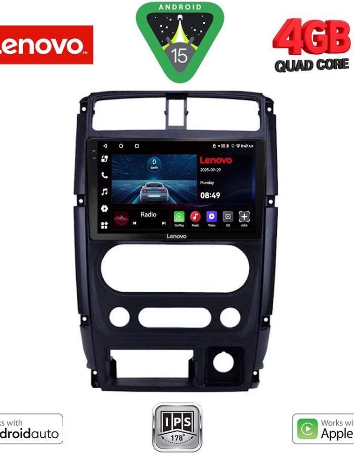 LENOVO LVE 8678_CPAA (9inc) MULTIMEDIA TABLET for SUZUKI JIMNY mod. 2007-2017