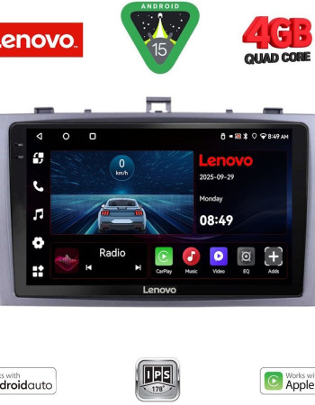 LENOVO LVE 8705SL_CPAA (9inc) MULTIMEDIA TABLET for TOYOTA AVENSIS (T27) mod. 2009-2015 (SILVER)