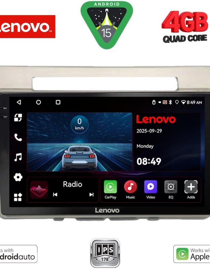 LENOVO LVE 8711B_CPAA (9inc) MULTIMEDIA TABLET for TOYOTA COROLLA VERSO mod. 2004-2009