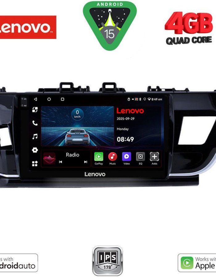 LENOVO LVE 8714BIG_CPAA (10inc) MULTIMEDIA TABLET for TOYOTA COROLLA mod. 2013-2016