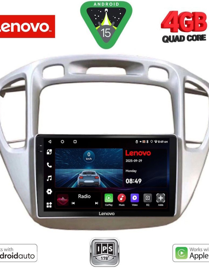 LENOVO LVE 8718_CPAA (9inc) MULTIMEDIA TABLET for TOYOTA HIGHLANDER mod. 2002-2009