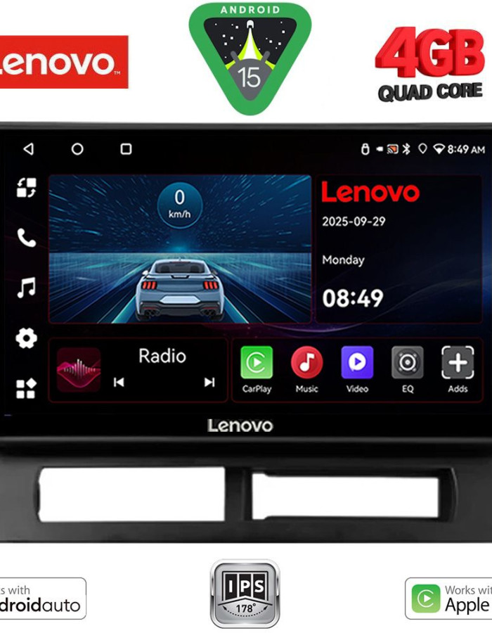 LENOVO LVE 8728DASH_CPAA (9inc) MULTIMEDIA TABLET for TOYOTA PRIUS mod. 2003-2009 (Supports Original Clima-HYBRID)