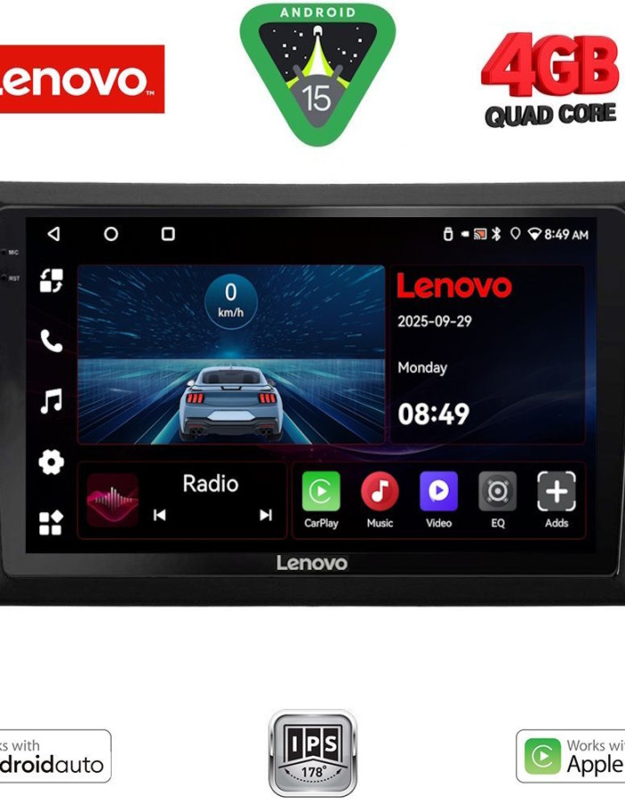 LENOVO LVE 8746_CPAA (9inc) MULTIMEDIA TABLET for GOLF 6 mod. 2009-2012