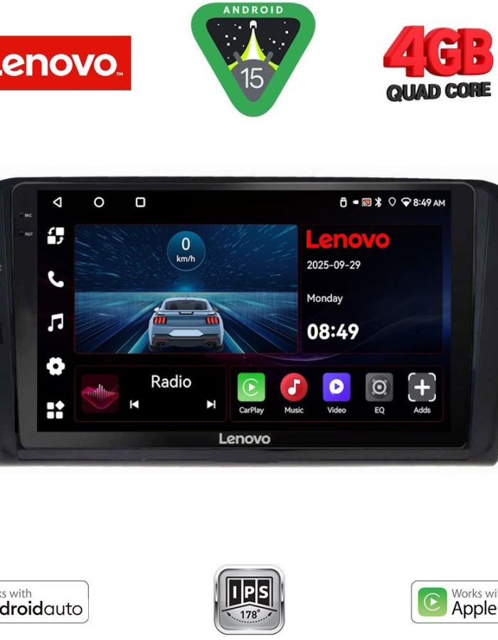 LENOVO LVE 8750_CPAA (10inc) MULTIMEDIA TABLET for VW PASSAT mod. 2016-2023