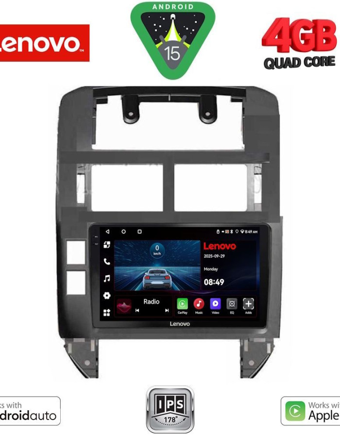 LENOVO LVE 8755_CPAA (9inc) MULTIMEDIA TABLET for VW POLO mod. 2002-2009