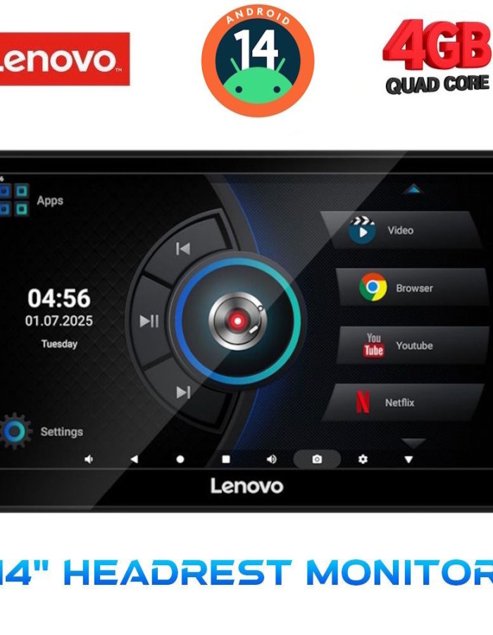 LENOVO LVE 9010_HR (14” HEADREST MONITOR)