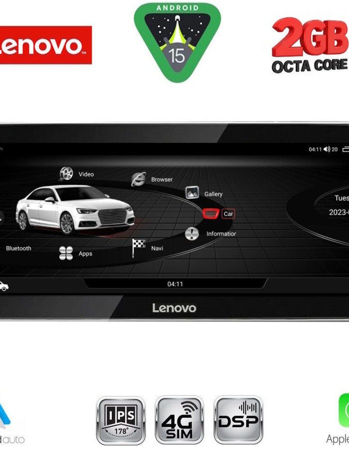 LENOVO LVF 12922_CPA (12.3inc) MULTIMEDIA SYSTEM for AUDI Q3 mod. 2011-2018 (High version)