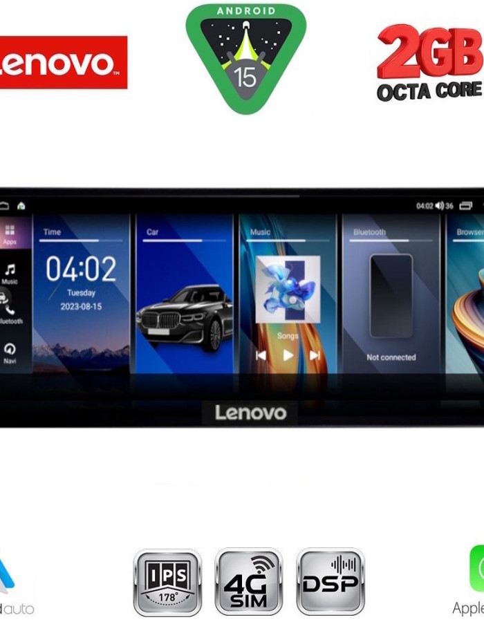 LENOVO LVF 12958_CPA (12.3inc) (CCC) MULTIMEDIA SYSTEM for BMW BMW S.5 (E60) mod. 2003-2008