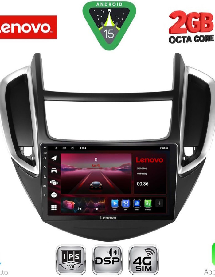 LENOVO LVF 5080_CPA (9inc) MULTIMEDIA TABLET for CHEVROLET TRAX mod. 2014-2022
