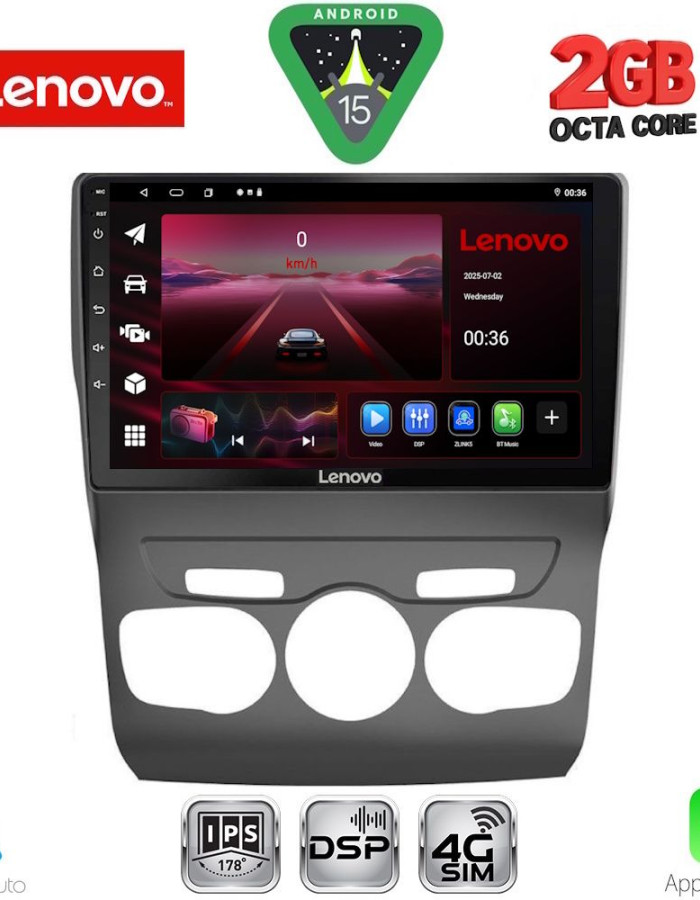 LENOVO LVF 5085_CPA (10inc) MULTIMEDIA TABLET for CITROEN C4 -DS4 mod. 2011-2018