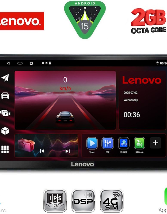 LENOVO LVF 5086_CPA (10inc) MULTIMEDIA TABLET for CITROEN C4 - DS4 mod. 2018-2025