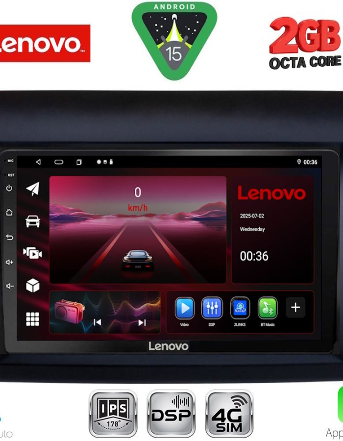 LENOVO LVF 5141_CPA (9inc) MULTIMEDIA TABLET for FIAT DUCATO – CITROEN JUMPER – PEUGEOT BOXER mod. 2011-2021