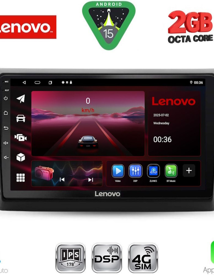LENOVO LVF 5143_CPA (9inc) MULTIMEDIA TABLET for FIAT DUCATO mod. 2021-2026