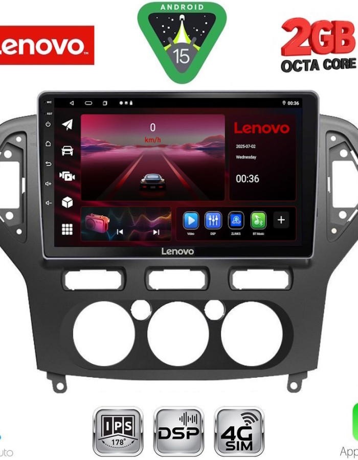LENOVO LVF 5162_CPA A/C (10inc) MULTIMEDIA TABLET for FORD MONDEO mod. 2007-2011