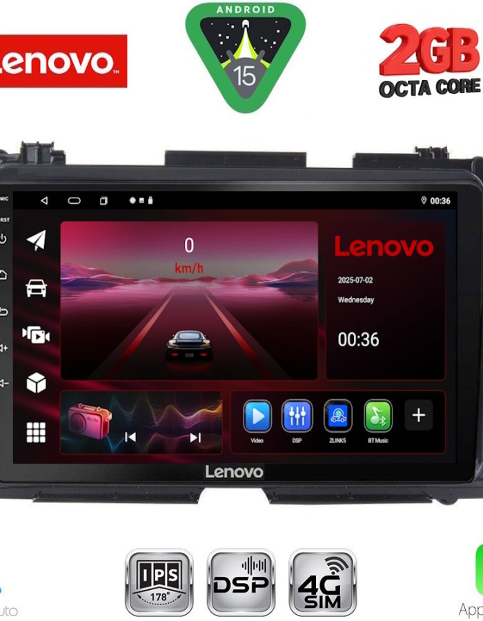 LENOVO LVF 5201_CPA (9inc) MULTIMEDIA TABLET for HONDA HRV mod. 2015-2021