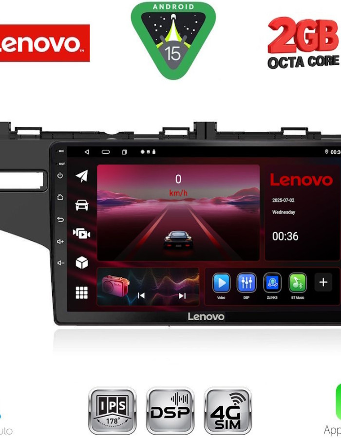 LENOVO LVF 5212_CPA (10inc) MULTIMEDIA TABLET for HONDA JAZZ mod. 2013-2019