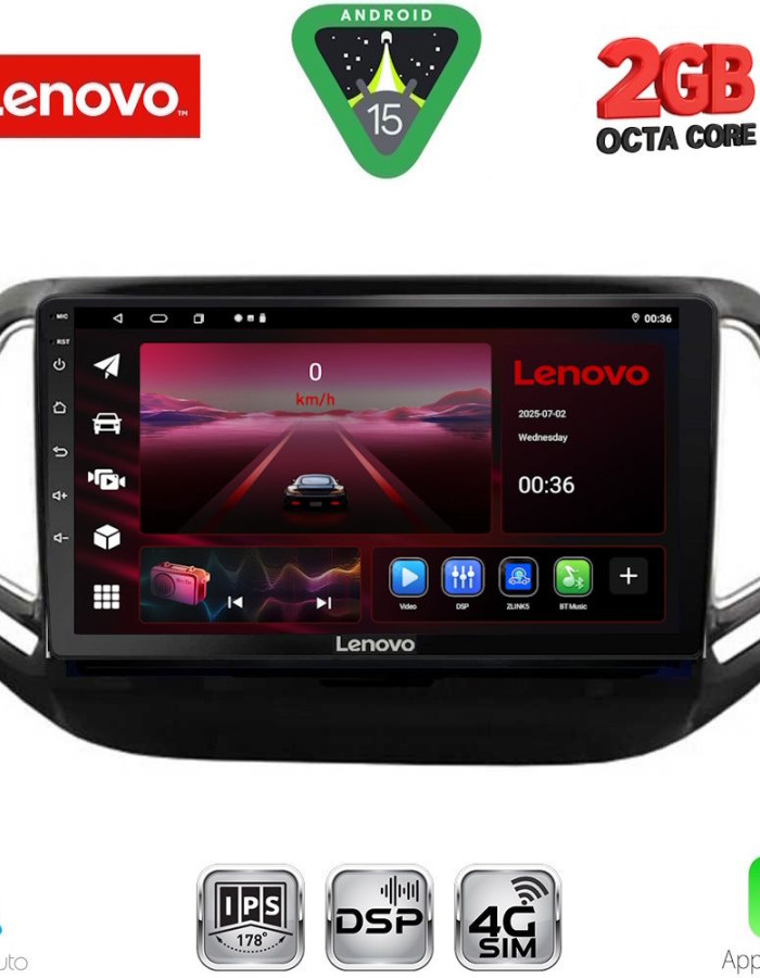 LENOVO LVF 5278_CPA (10inc) MULTIMEDIA TABLET for JEEP COMPASS mod. 2016-2021