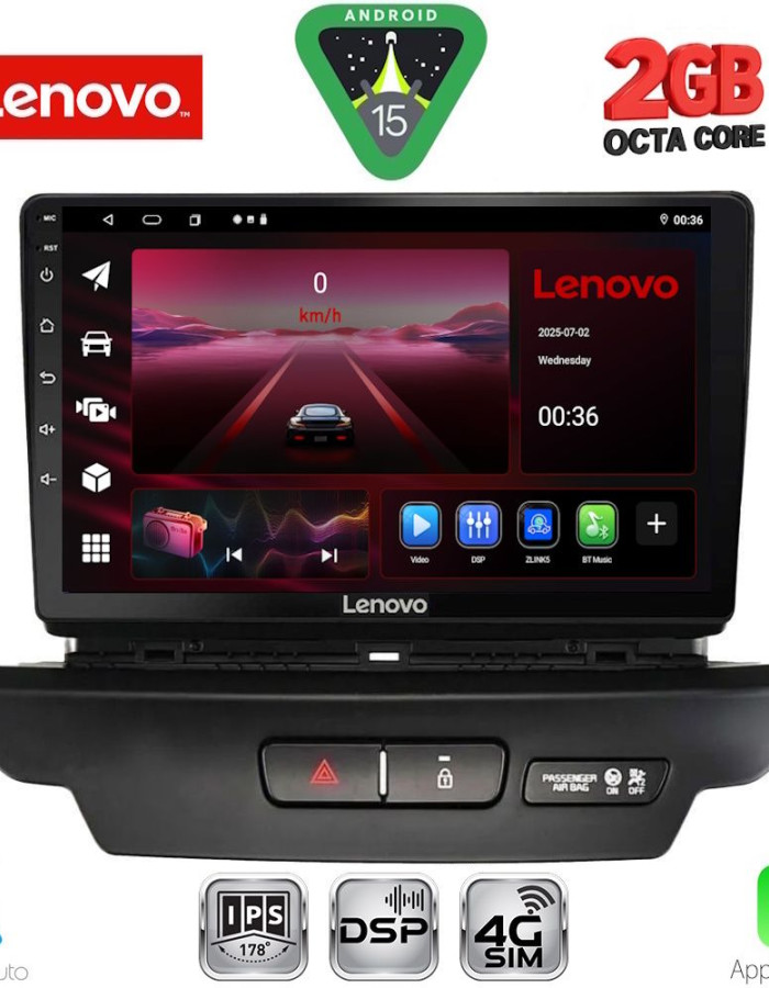 LENOVO LVF 5304_CPA (9inc) MULTIMEDIA TABLET for KIA CEED - XCEED mod. 2018-2022