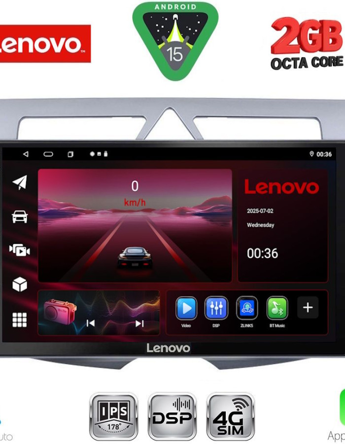 LENOVO LVF 5307_CPA (9inc) MULTIMEDIA TABLET for KIA PICANTO mod. 2008-2011