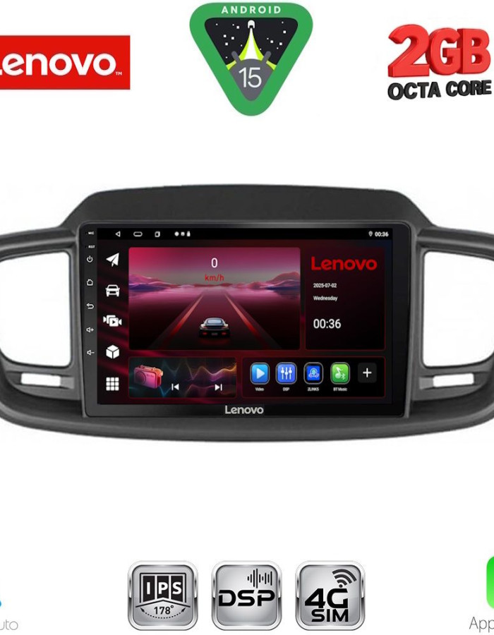 LENOVO LVF 5319_CPA (10inc) MULTIMEDIA TABLET for KIA SORENTO mod. 2014-2020