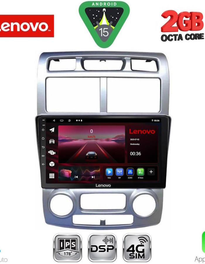 LENOVO LVF 5324SL_CPA (CLIMA) (9inc) MULTIMEDIA TABLET for KIA SPORTAGE mod. 2004-2010