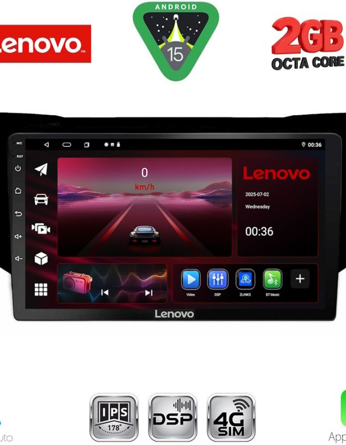 LENOVO LVF 5345BL_CPA (9inc) MULTIMEDIA TABLET for LEXUS RX 300 – 400 mod. 2003-2008