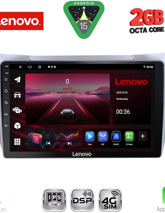 LENOVO LVF 5345SL_CPA (10inc) MULTIMEDIA TABLET for LEXUS RX 300 – 400 mod. 2003-2008