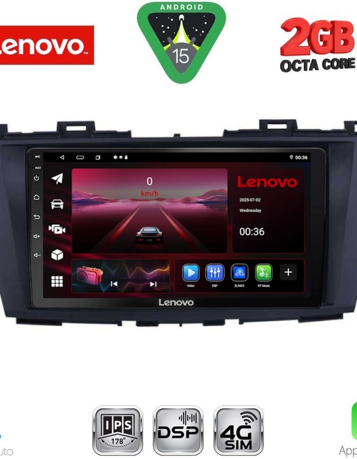 LENOVO LVF 5371_CPA (9inc) MULTIMEDIA TABLET for MAZDA 5 mod. 2011-2020