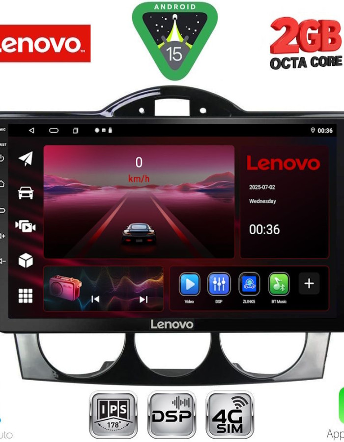 LENOVO LVF 5394_CPA (9inc) MULTIMEDIA TABLET for MAZDA RX8 mod. 2001-2008