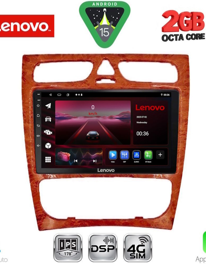 LENOVO LVF 5402CH_CPA (9inc) MULTIMEDIA TABLET for MERCEDES C (W203) mod. 1999-2004