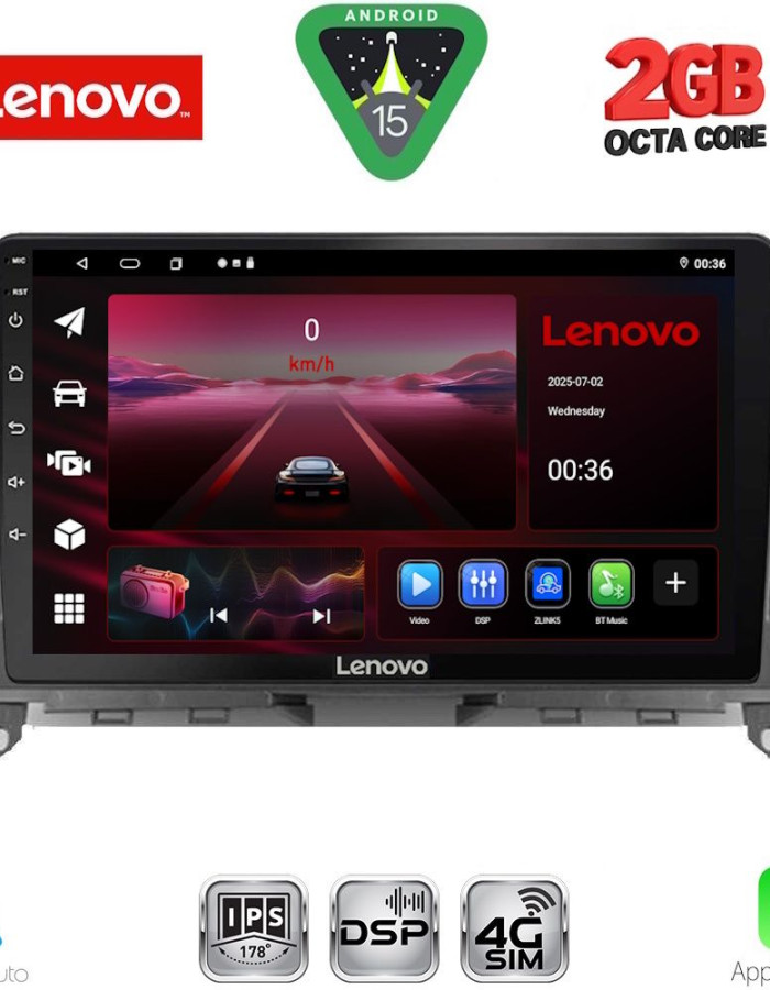 LENOVO LVF 5405_CPA (9inc) MULTIMEDIA TABLET for MERCEDES C (W204) mod. 2007-2011