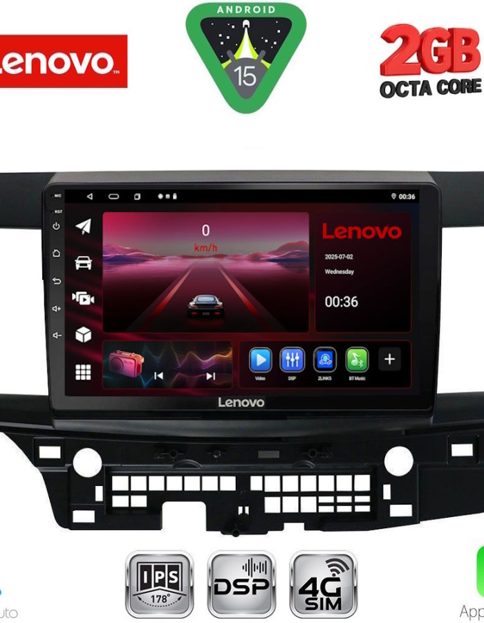 LENOVO LVF 5434_CPA (10inc) MULTIMEDIA TABLET for MITSUBISHI LANCER mod. 2008-2017