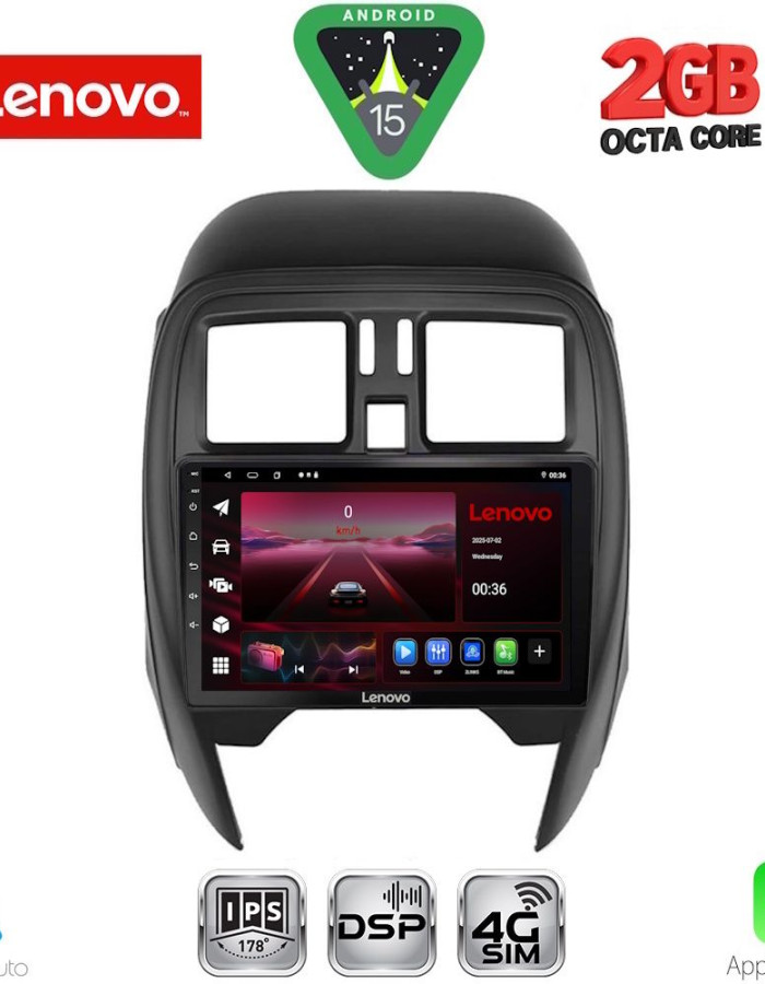 LENOVO LVF 5451_CPA (SQUARE) (9inc) MULTIMEDIA TABLET for NISSAN MICRA mod. 2014-2017