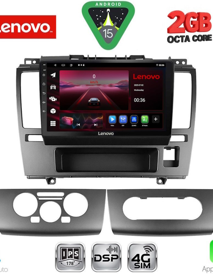 LENOVO LVF 5465_CPA (9inc) MULTIMEDIA TABLET for NISSAN TIDA mod. 2004-2013