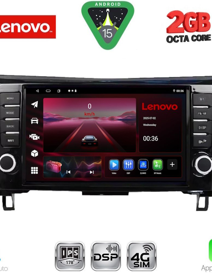 LENOVO LVF 5467_CPA (9inc) MULTIMEDIA TABLET for NISSAN QASHQAI - XTRAIL mod. 2014-2021
