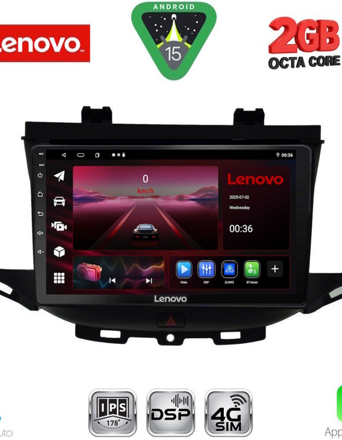 LENOVO LVF 5483_CPA (9inc) MULTIMEDIA TABLET for OPEL ASTRA K mod. 2015-2023