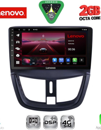 LENOVO LVF 5507_CPA (9inc) MULTIMEDIA TABLET for PEUGEOT 207 mod. 2007-2014