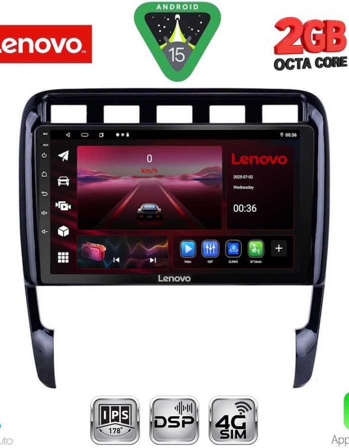 LENOVO LVF 5535_CPA (9inc) MULTIMEDIA TABLET for PORSCHE CAYENNE mod. 2002-2011